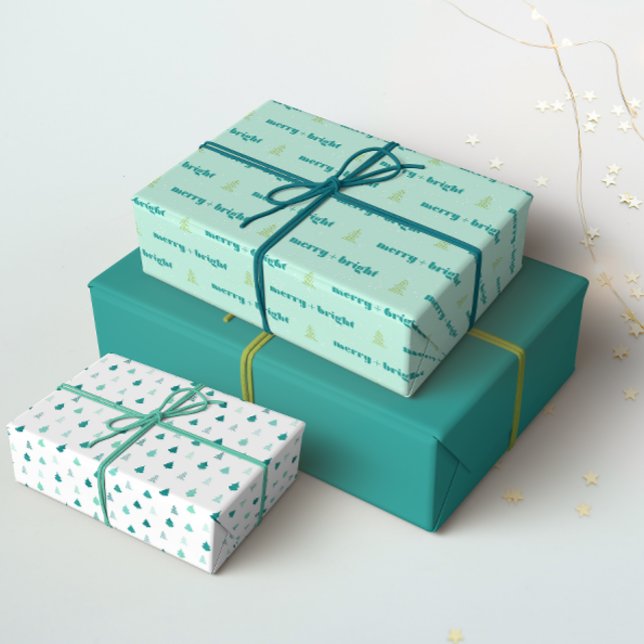 Papel De Regalo Envoltura de regalo brillante + mora (Paired with a designs from the Modern Holiday Gift Wrap Set)
