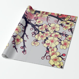 PAPEL DE REGALO ENVOLTURA DE REGALO CEREZO FLORIDO