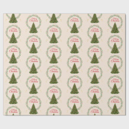 Papel De Regalo Envoltura de regalo con impresión festiva de árbol