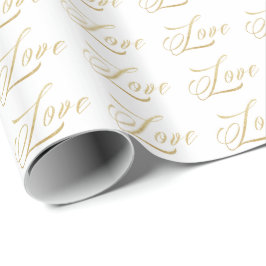 Papel De Regalo Envoltura de regalo de amor de la aguja de oro