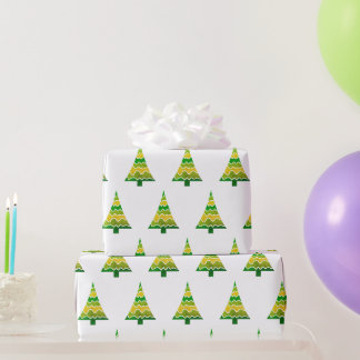 Papel De Regalo Envoltura de regalo de árbol de Navidad