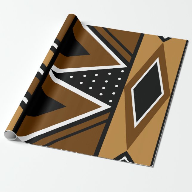 Papel De Regalo Envoltura de regalo de barro africano (Desenrollado)