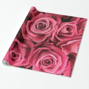 Papel De Regalo Envoltura de regalo de color rosa rosa rosa de ép