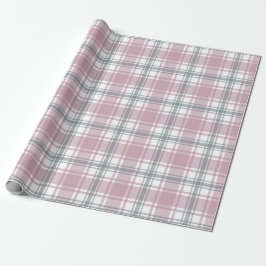 Papel De Regalo Envoltura de regalo de color rosa y gris oscuro