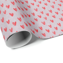 Papel De Regalo Envoltura de regalo de Doodle Hearts - Perfecto pa