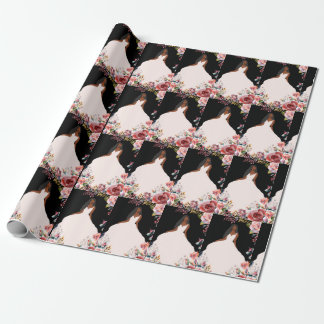 Papel De Regalo Envoltura de regalo de ducha de novia afroamerican