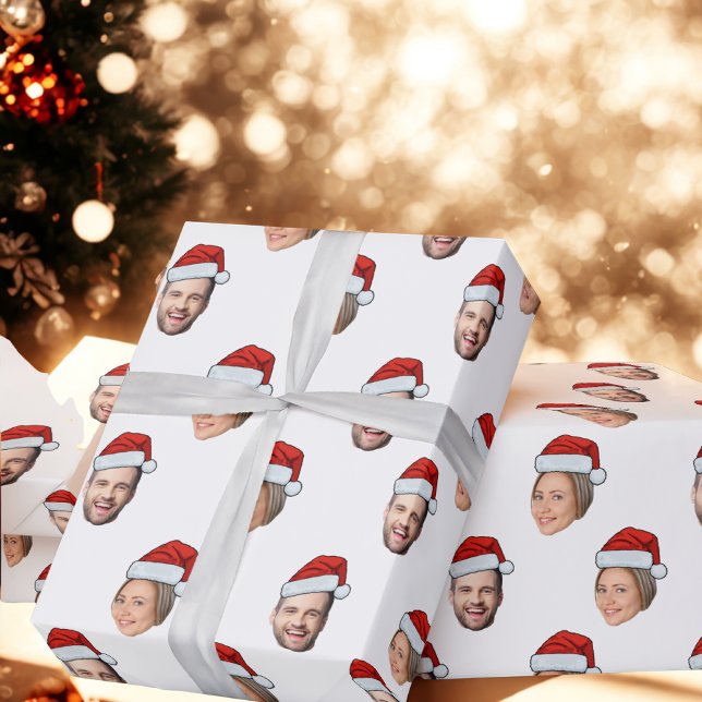 Papel De Regalo Envoltura de regalo de Face Santa Hat, cara Person (Subido por el creador)