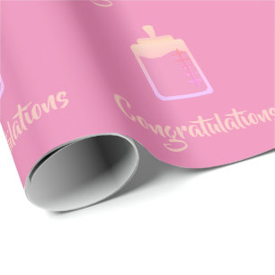 Papel De Regalo envoltura de regalo de felicitaciones para bebés 