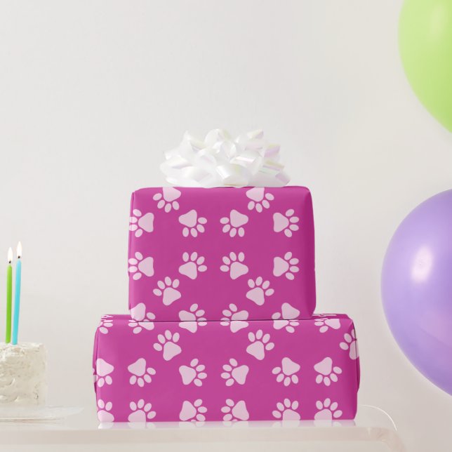 Papel De Regalo Envoltura de regalo de Fiesta de cachorros rosados (Regalos de fiesta)