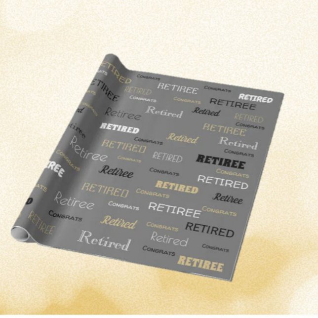 Papel De Regalo Envoltura de regalo de Fun Retiree (Subido por el creador)