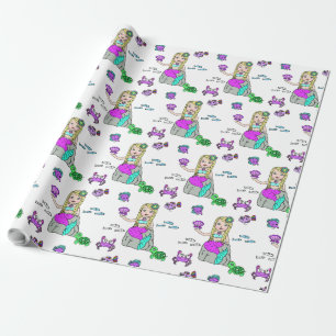 Papel De Regalo Envoltura de regalo de la Sirena y las Criaturas d
