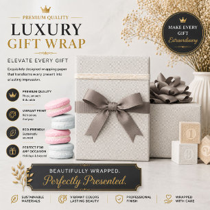 Papel De Regalo Envoltura de regalo de Navidad blanca elegante