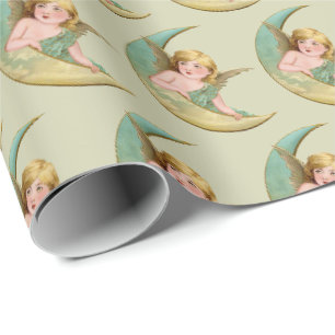 Papel De Regalo Envoltura de regalo de Navidad con diseño de ángel
