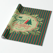 Envoltura de regalo de Navidad personalizada con n