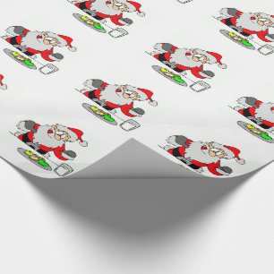 Papel De Regalo Envoltura de regalo de Navidad/Santa