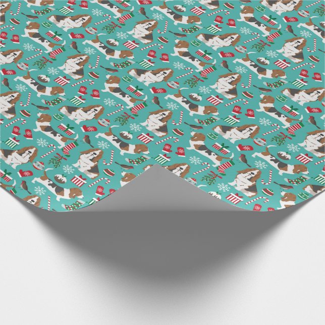 Papel De Regalo Envoltura de regalo de Navidades de hebilla de bas (Esquina)