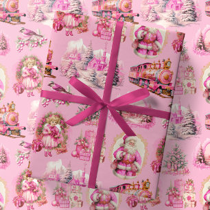 Papel De Regalo Envoltura de regalo de Navidades victorianos antic