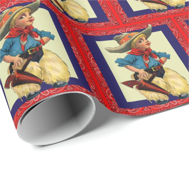 Papel De Regalo Envoltura de regalo de niño de pulpo de rodeo occi (Esquina del rollo)