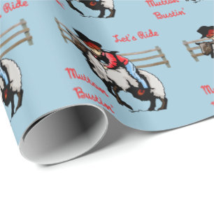 Papel De Regalo Envoltura de regalo de rodeo occidental