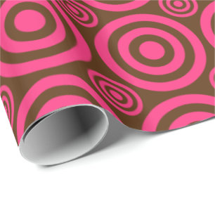 Papel De Regalo Envoltura de regalo de toros-rosado-marrón