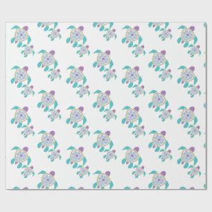Papel De Regalo Envoltura de regalo de tortuga