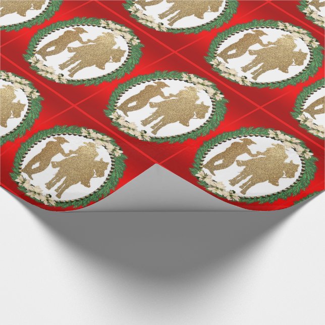 Papel De Regalo Envoltura de regalo de vacaciones de vacacionista  (Esquina)