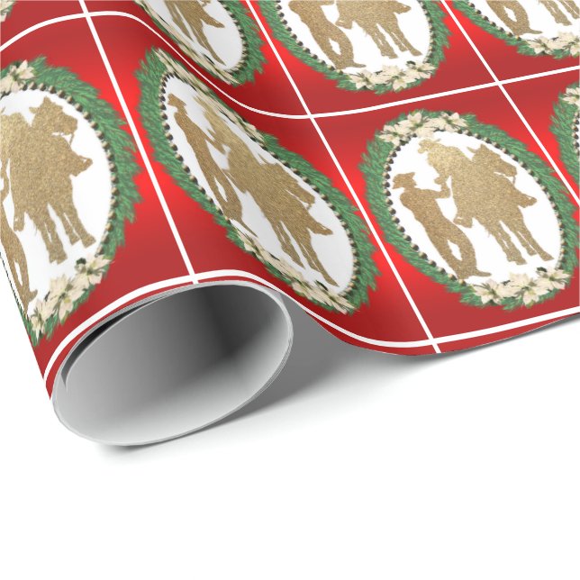 Papel De Regalo Envoltura de regalo de vacaciones de vacacionista  (Esquina del rollo)