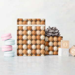 Papel De Regalo Envoltura de regalo divertida de huevos frescos de