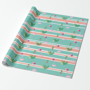 Papel De Regalo Envoltura de regalo Flamingo Tropical