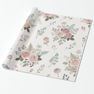 Papel De Regalo Envoltura de regalo floral adorable – envoltorio d