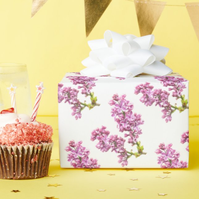 Papel De Regalo Envoltura de regalo - Flores de lila (Fiesta de cumpleaños )