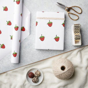Papel De Regalo Envoltura de regalo Fresas Lindas 