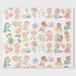 Papel De Regalo Envoltura de regalo para bebés adorables