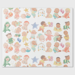 Papel De Regalo Envoltura de regalo para bebés adorables