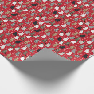 Papel De Regalo Envoltura de regalo para gatos Navidades