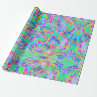 Papel De Regalo Envoltura de regalo para la diversión de neón