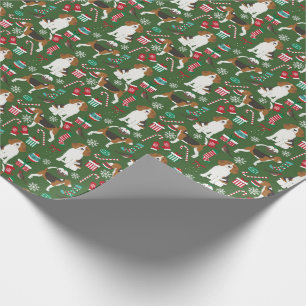 Papel De Regalo Envoltura de regalo para los Navidades Beagles