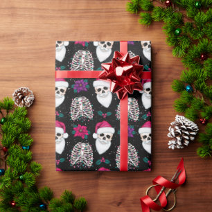 Papel De Regalo Envoltura de regalo para los Navidades del Skeleto