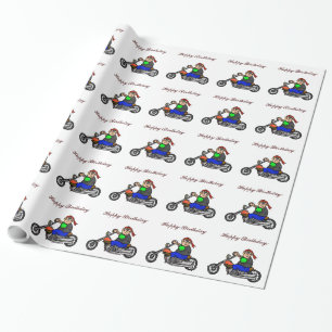Papel De Regalo Envoltura de regalo para motocicletas masculinas