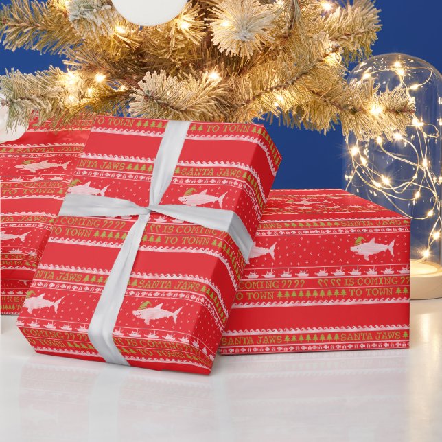 Papel De Regalo Envoltura de regalo para Navidades feos de Santa T (Vacaciones)