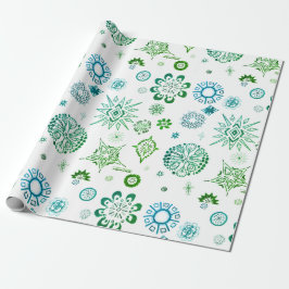 Papel De Regalo Envoltura de regalo para Navidades SNOWFLAKES | m3