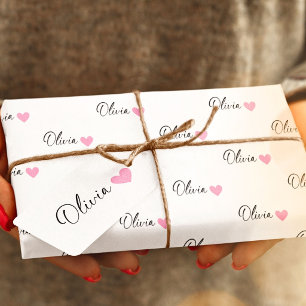 Papel De Regalo Envoltura de regalo personalizada Cumpleaños nombr