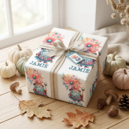 Papel De Regalo Envoltura de regalo personalizada de pequeño mago 