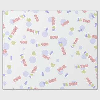 Papel De Regalo Envoltura de Regalo Personalizada Yo y Tú - Pastel
