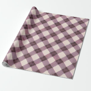 Papel De Regalo Envoltura de regalo rosa, lavanda y tostado marrón