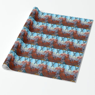 Papel De Regalo Envoltura de regalo "Santa Napping"