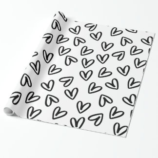 Papel De Regalo Envoltura de regalo sin problemas en el corazón de