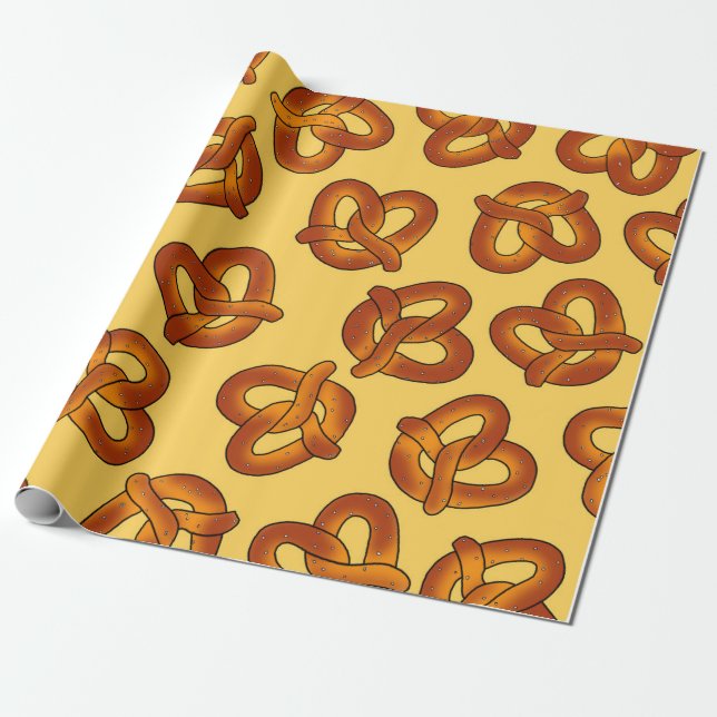 Papel De Regalo Envoltura de regalo suave pretzel (Desenrollado)
