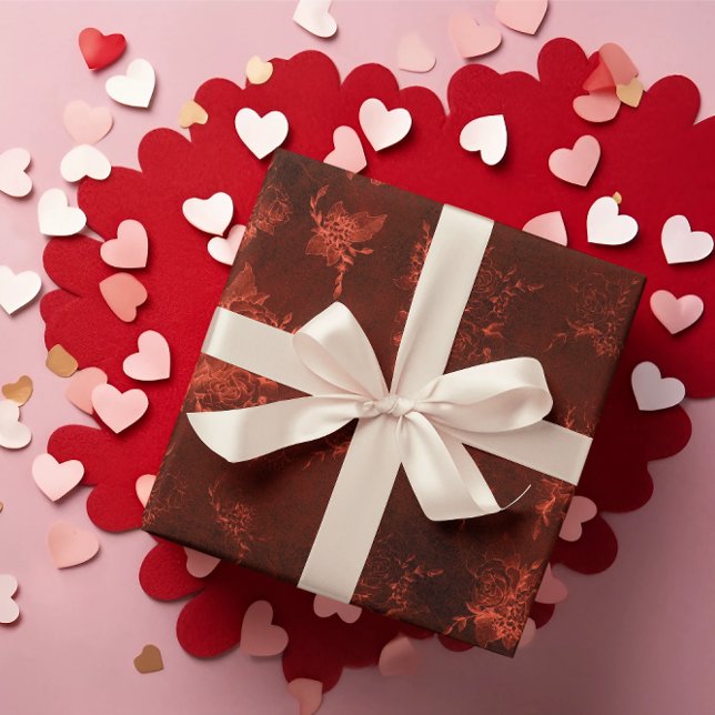 Papel De Regalo Envoltura de Rosa de terciopelo romántico El día d (Subido por el creador)