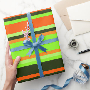 Papel De Regalo Envoltura de timbre, Naranja y regalo de mandarina